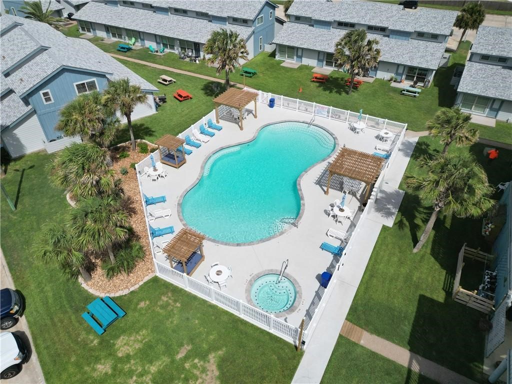 715 Beach Access Road, Unit 1204 Port Aransas, TX 78373 - Photo 32 of 33 an aerial view of a house having outdoor space