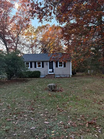 a house view with a garden space