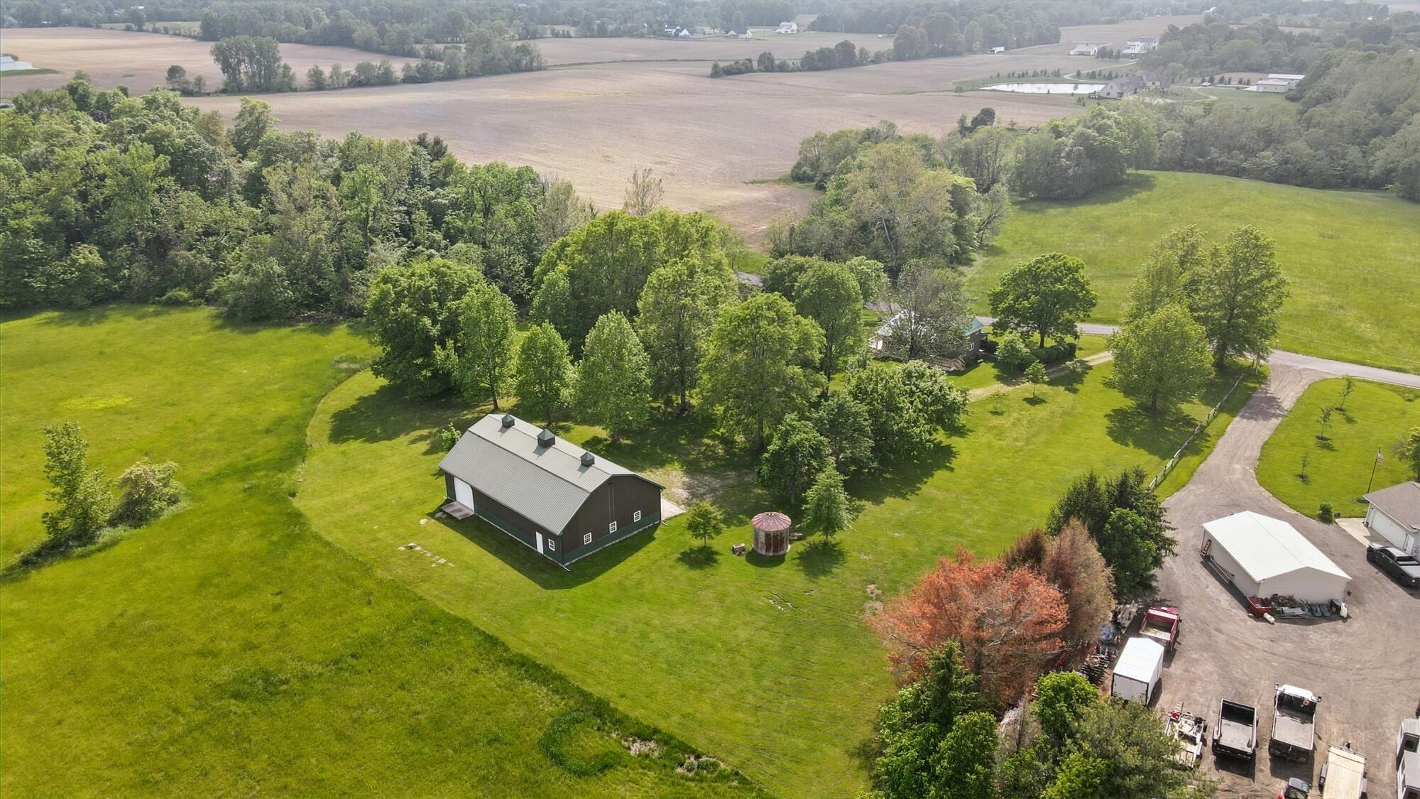 5870 Brook Road Northwest Baltimore, OH 43105 - Photo 4 of 70 Back Aerial View - 5870 Brook Road NW, Baltimore, OH 43105