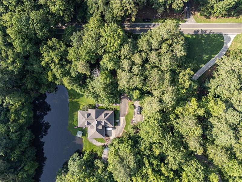 257 Ranchette Road Alpharetta, GA 30004 - Photo 10 of 17 an aerial view of a house with a yard basket ball court and outdoor seating