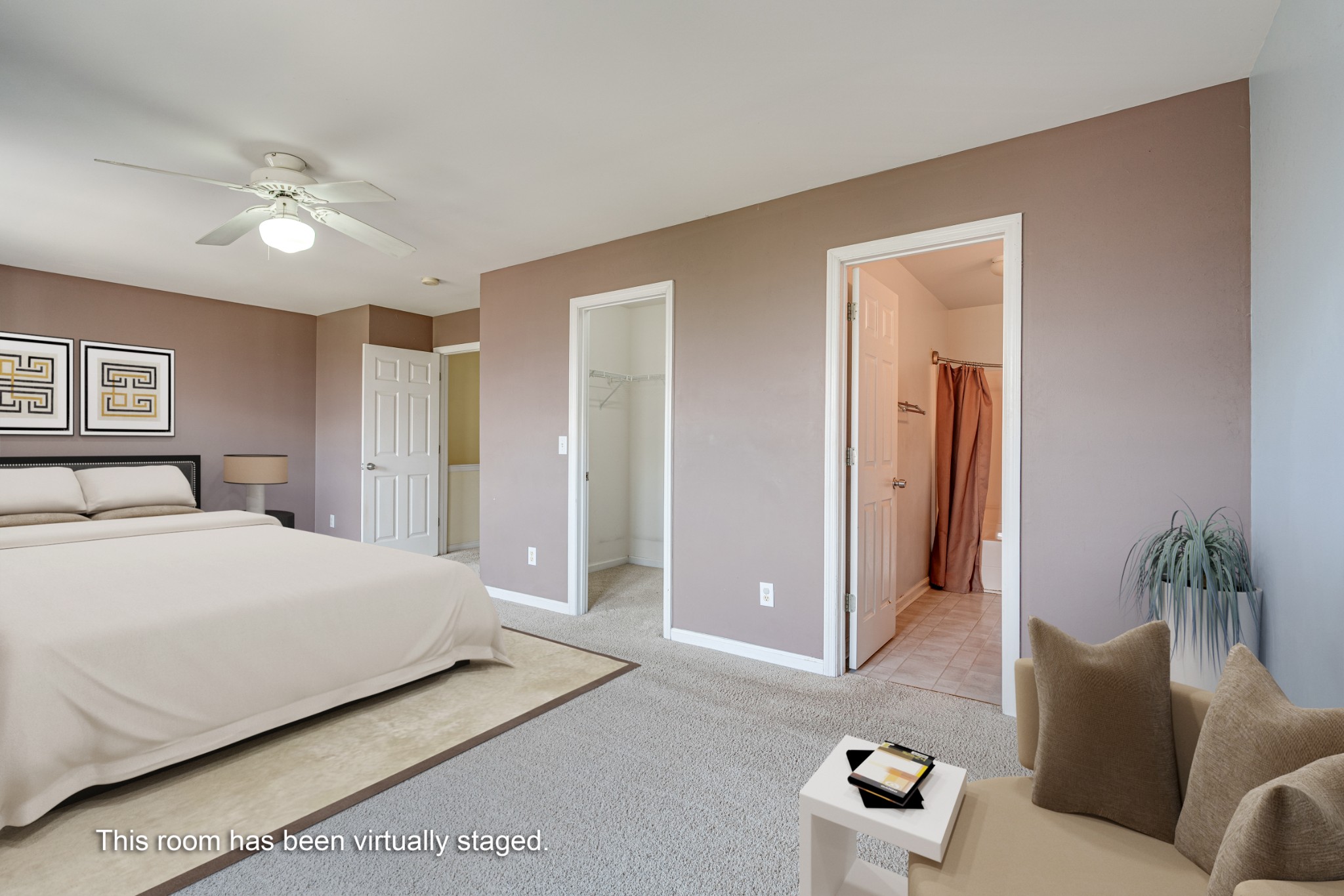480 Huntington Ridge Drive Nashville, TN 37211 - Photo 19 of 21 a bedroom with a bed and a couch