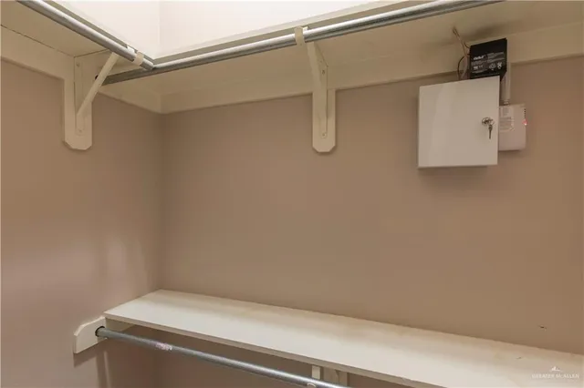 a view of a rack on the wall