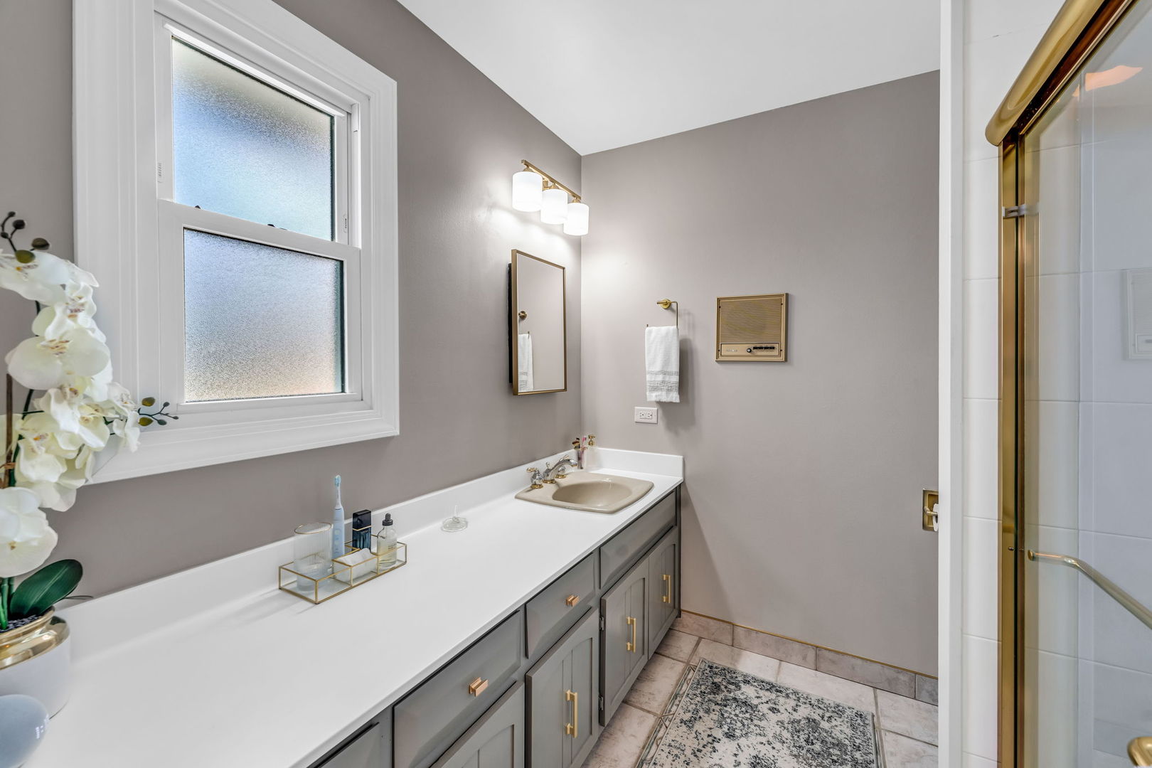 15624 Sunset Ridge Drive Orland Park, IL 60462 - Photo 24 of 37 a bathroom with a sink vanity and a mirror