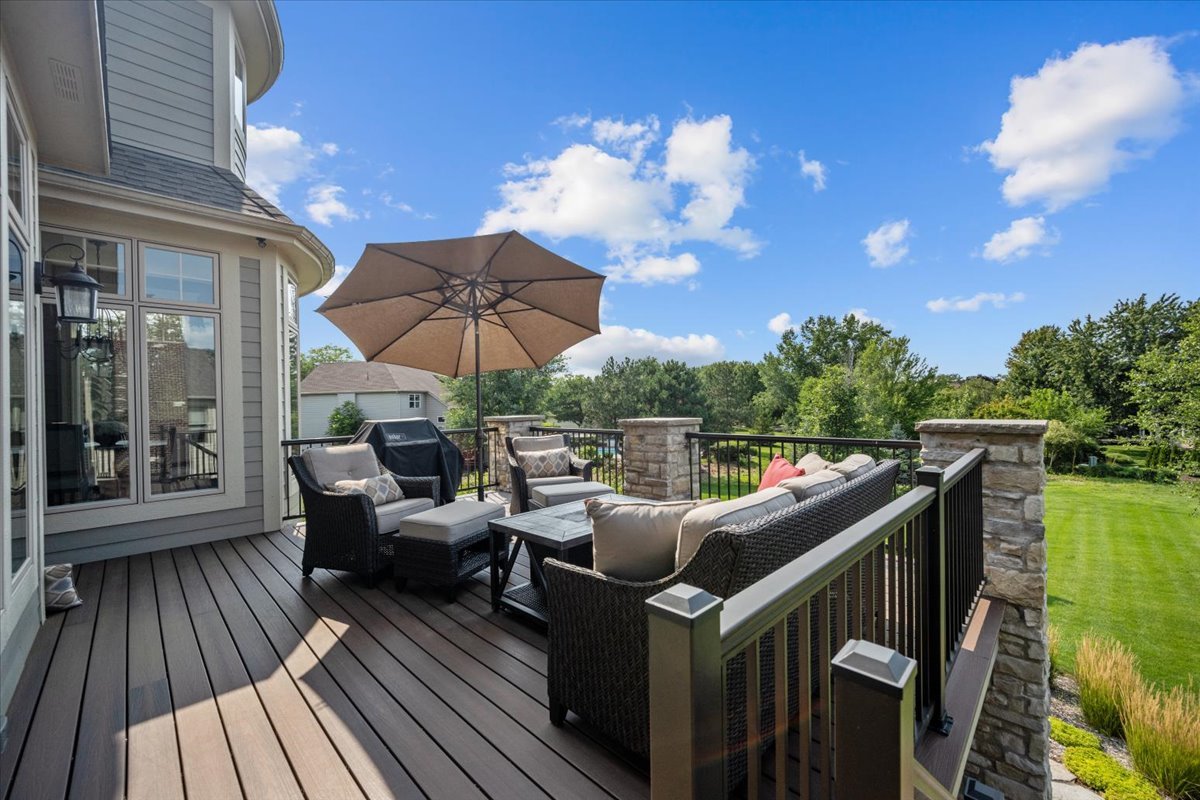 754 Wild Ginger Road Sugar Grove, IL 60554 - Photo 44 of 52 a view of deck with seating area and barbeque oven