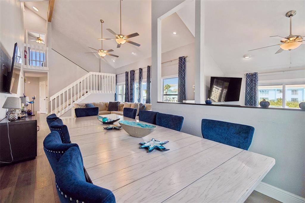 330 6th Avenue Indian Rocks Beach, FL 33785 - Photo 20 of 52 a living room with furniture and a view of kitchen