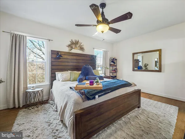 a bedroom with bed and a bed