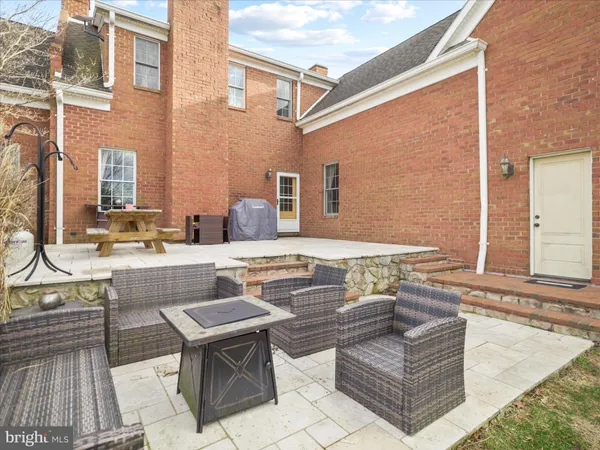 a view of a big yard with a large tree