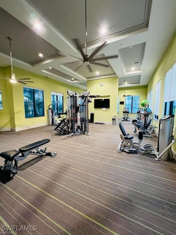 5221 Marano Drive Immokalee, FL 34142 - Photo 26 of 40 a room with gym equipment and a large window