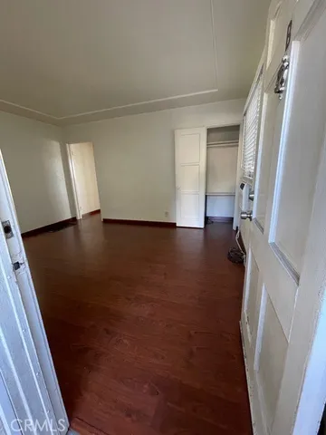 a view of hallway with a window