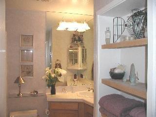 38 Ross Road Sausalito, CA 94965 - Photo 4 of 7 a bathroom with a sink and a mirror