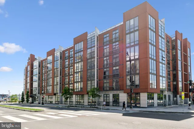 a front view of a building