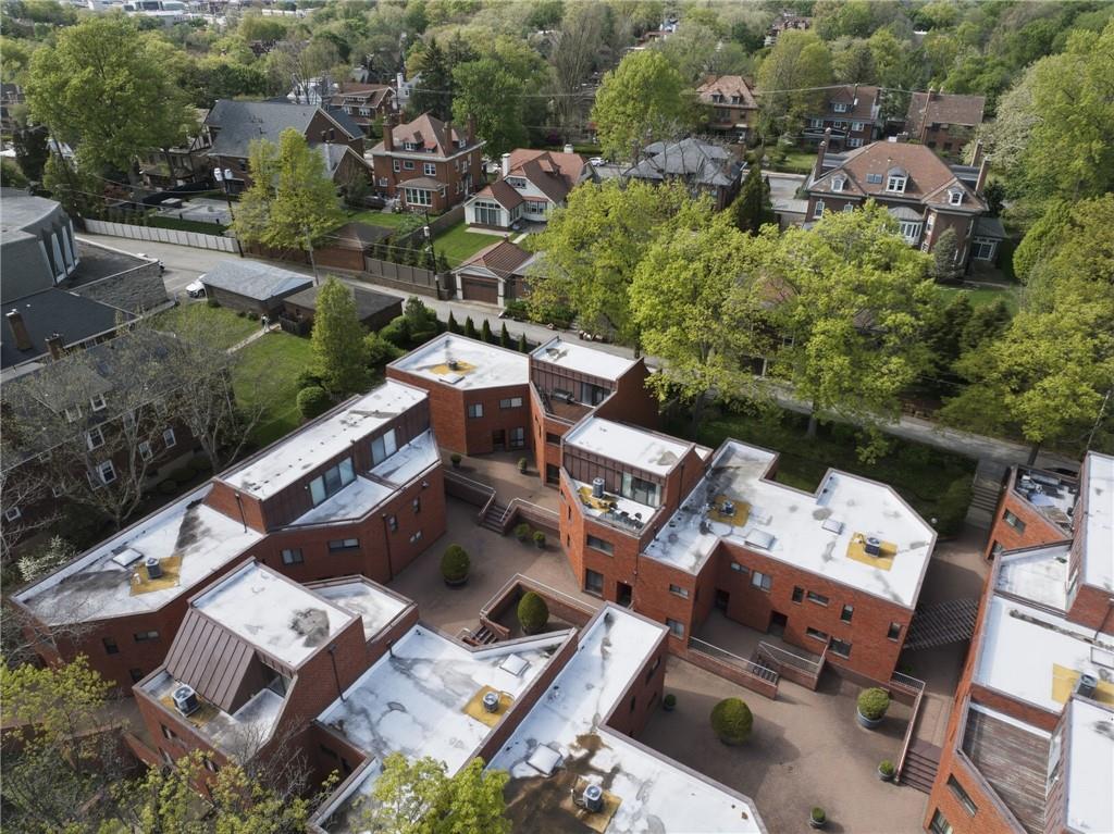 5535 Forbes Avenue, Unit E Pittsburgh, PA 15217 - Photo 47 of 50 an aerial view of a house with a yard