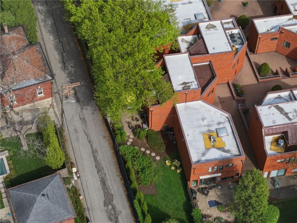 5535 Forbes Avenue, Unit E Pittsburgh, PA 15217 - Photo 50 of 50 an aerial view of a house with outdoor space