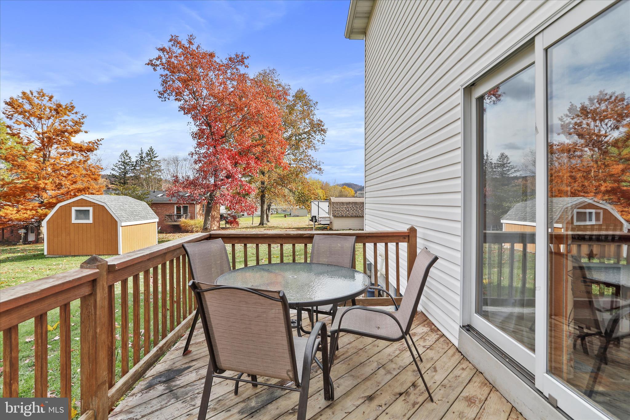 13719 Brant Road Southwest Cresaptown, MD 21502 - Photo 29 of 33 a view of a chair and table in the balcony