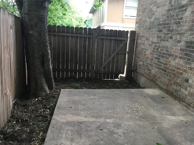 a view of wooden fence