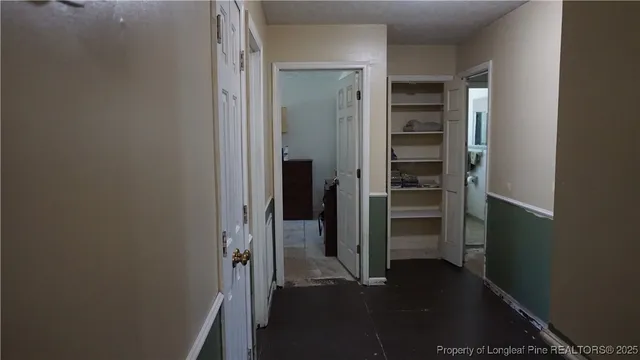 a view of closet area