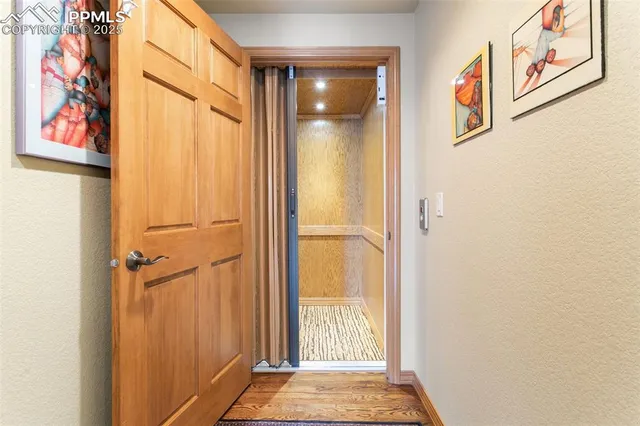 a view of an front door