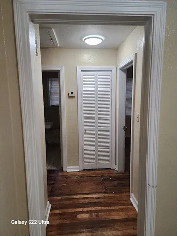 a view of front door