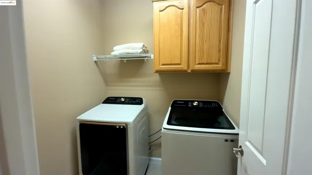 a close view of utility room