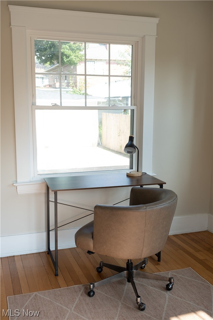 2135 Renrock Road Cleveland, OH 44118 - Photo 6 of 44 Office with a wealth of natural light and light hardwood / wood-style flooring