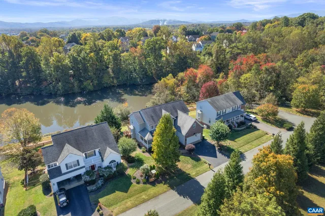 a view of a city with mountain