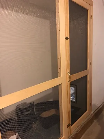 a close view of closet