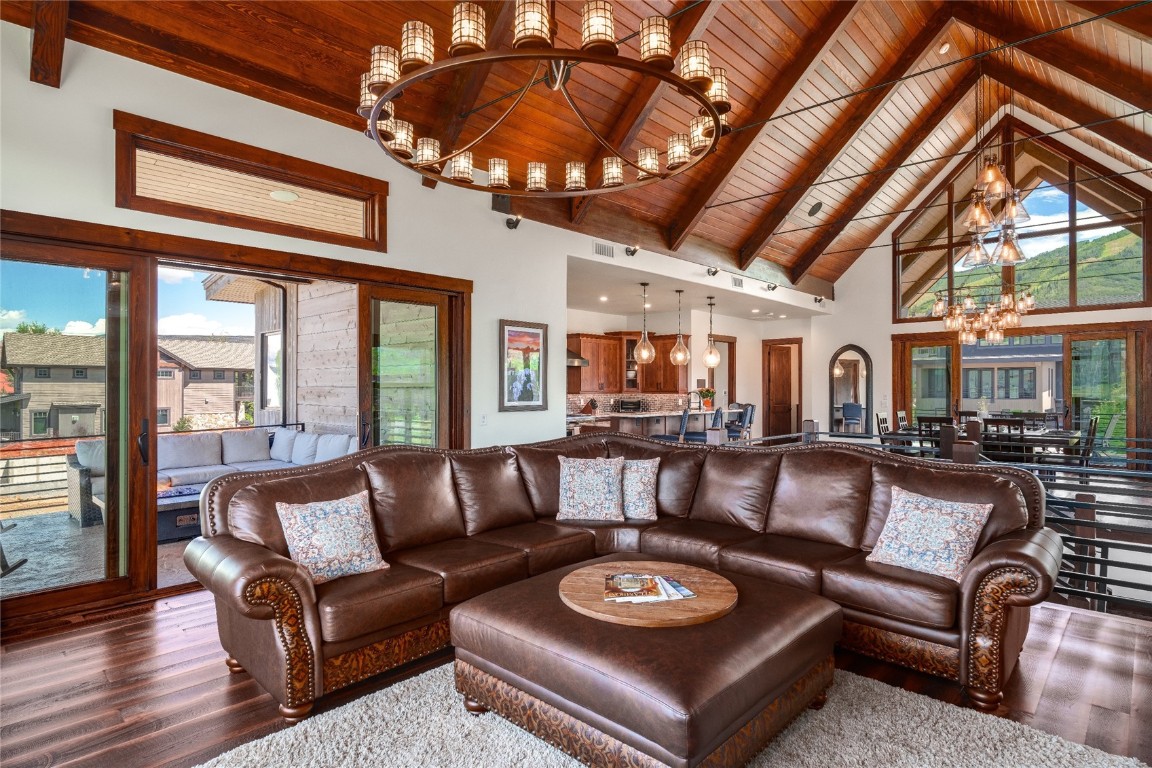 2669 Bronc Buster Loop Steamboat Springs, CO 80487 - Photo 10 of 49 a living room with furniture and a large window