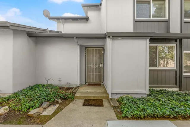 front view of a house with a window