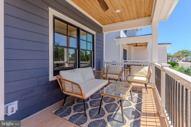 a outdoor space with a bench