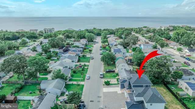 an aerial view of house with outdoor space