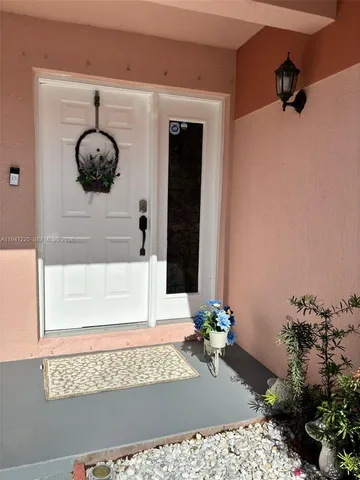 a front view of a house