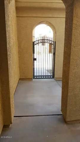 a view of outdoor space with palm trees