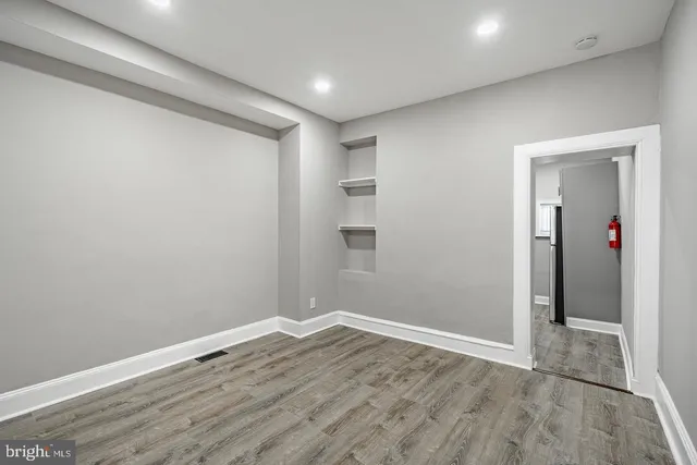 wooden floor in an empty room