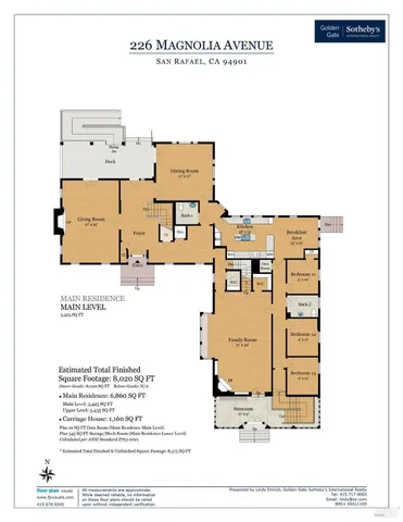 $3,490,000 | 226 Magnolia Avenue, San Rafael, CA 94901