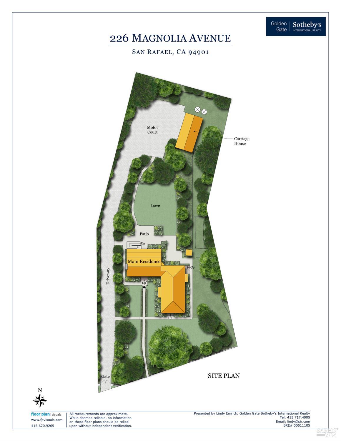 226 Magnolia Avenue San Rafael, CA 94901 - Photo 30 of 31 Site plan of 226 Magnolia Avenue.