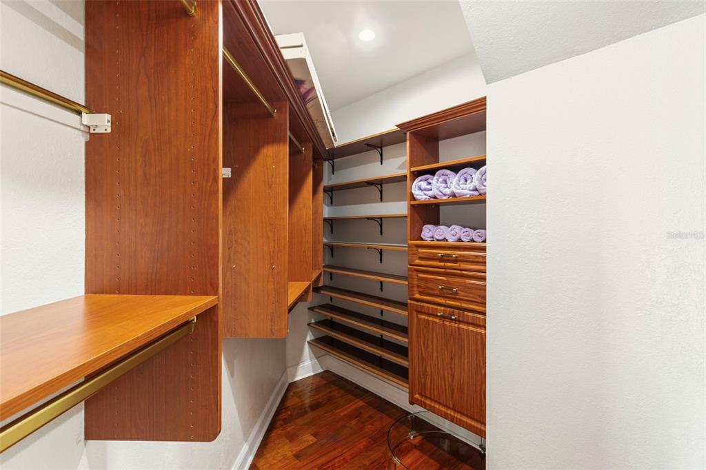 2115 Alexis Court Tarpon Springs, FL 34689 - Photo 71 of 100 a view of walk in closet with empty racks