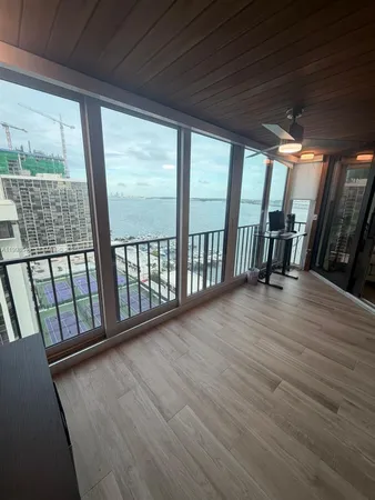 a view of hallway with stairs