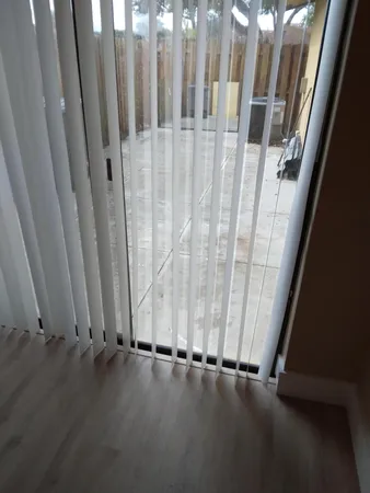 a view of wooden floor and staircase