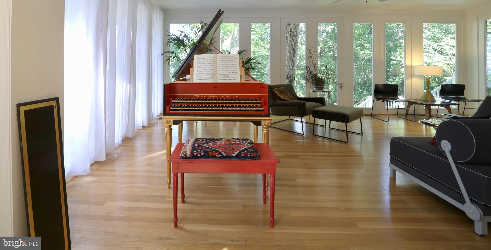 3137 Aberfoyle Place Northwest Washington, DC 20015 - Photo 11 of 85 a living room with furniture and a floor to ceiling window