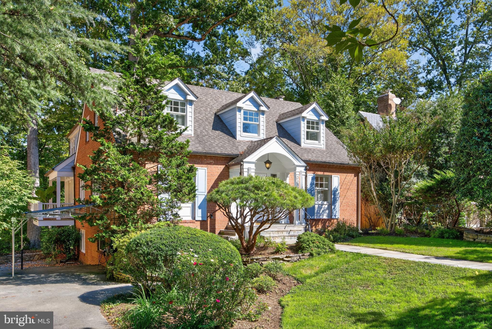 3137 Aberfoyle Place Northwest Washington, DC 20015 - Photo 4 of 85 front view of a house with a yard