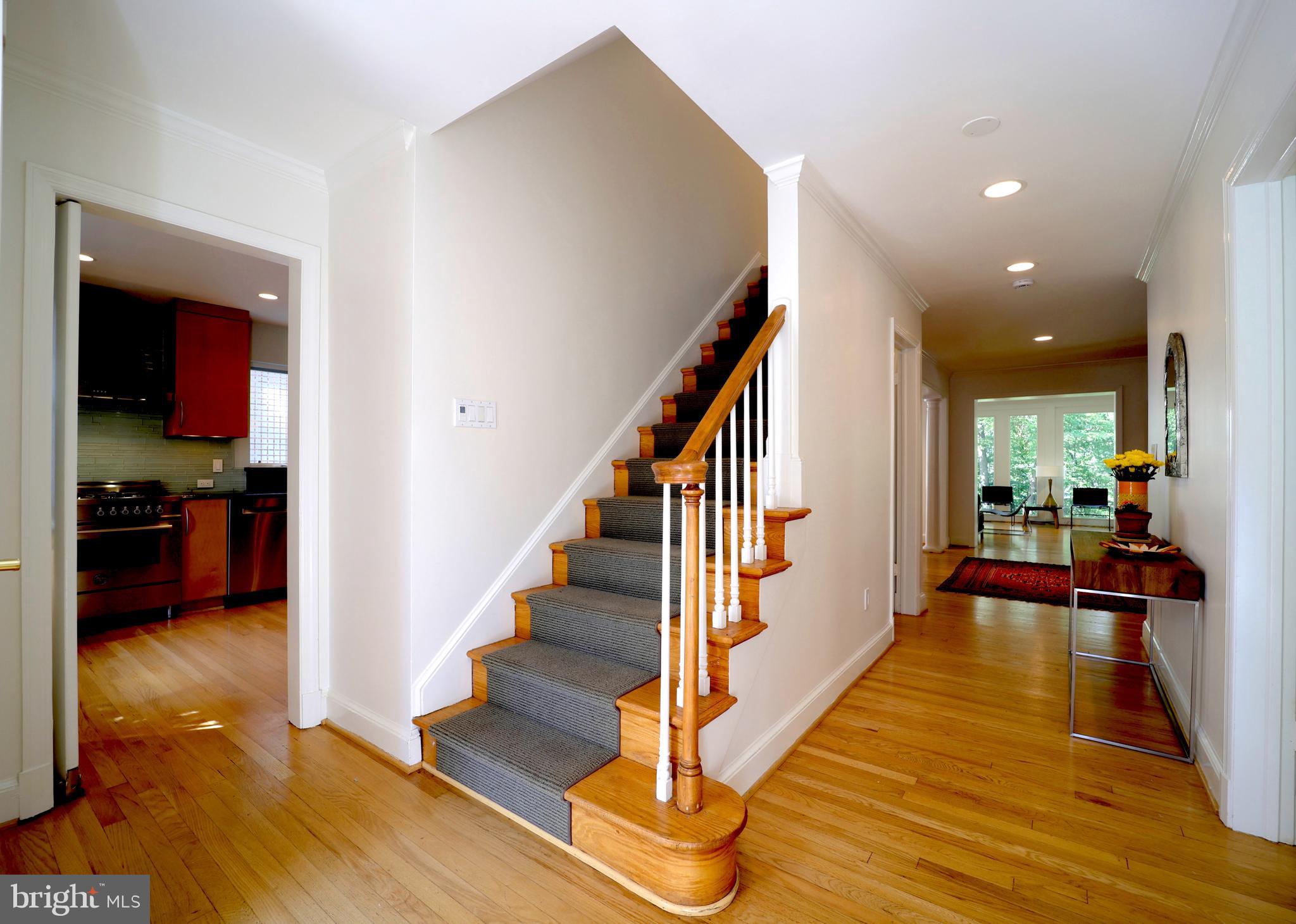 3137 Aberfoyle Place Northwest Washington, DC 20015 - Photo 40 of 85 a view of entryway and hall with wooden floor