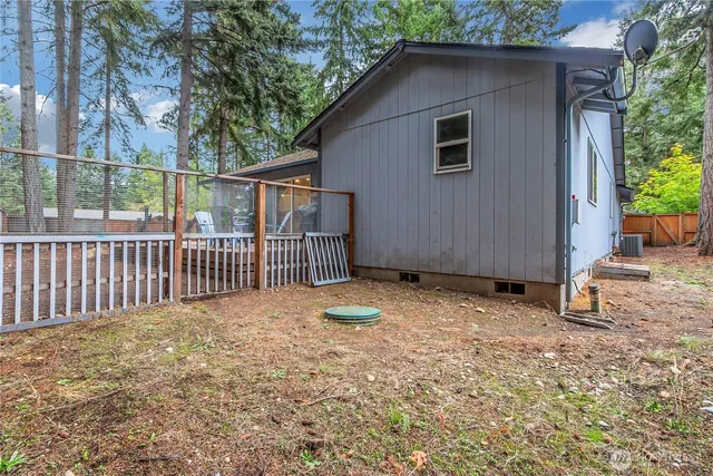 a backyard of a house