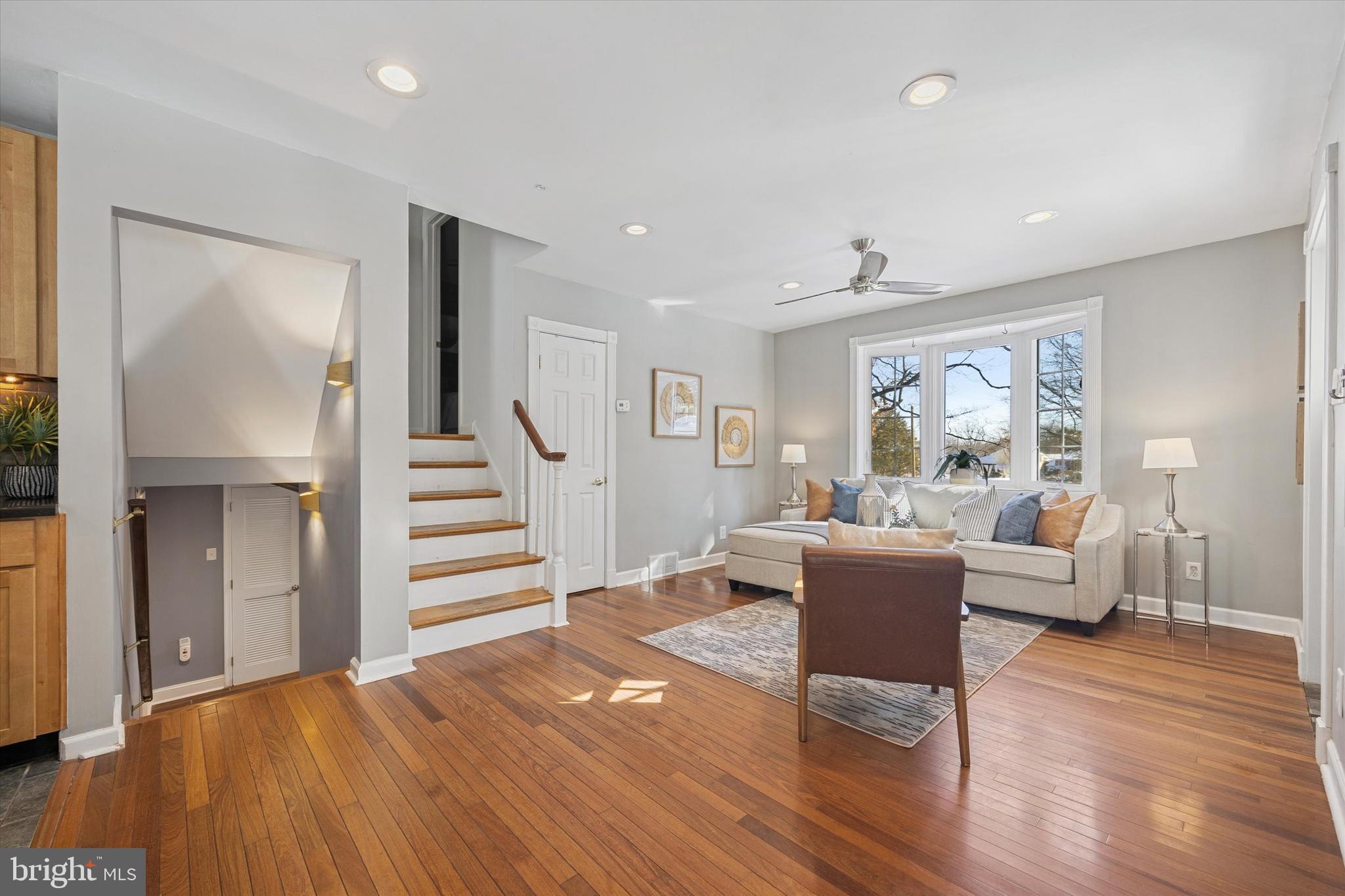 8516 Chippewa Road Philadelphia, PA 19128 - Photo 3 of 20 a living room with furniture and a wooden floor