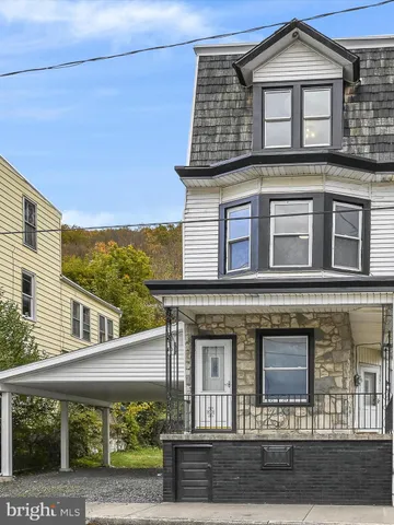 a front view of a house