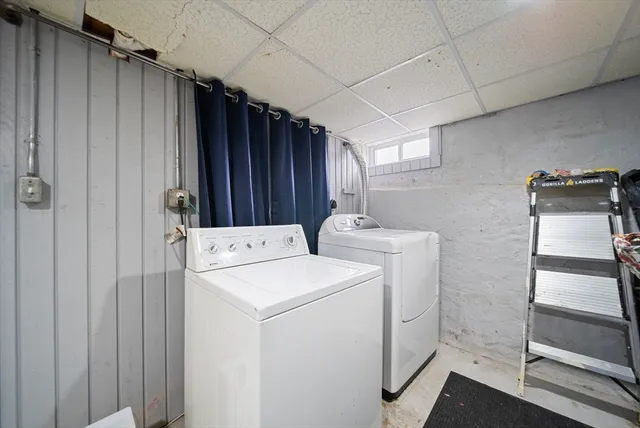 a view of a storage room