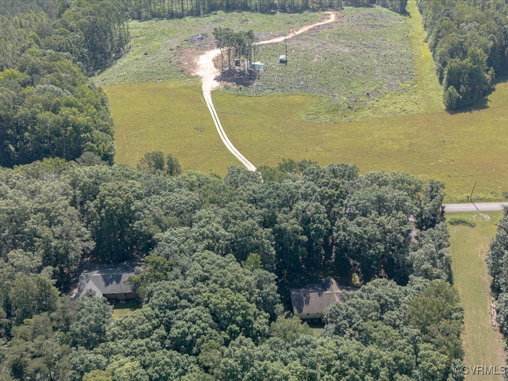 1875 Capeway Road Powhatan, VA 23139 - Photo 26 of 42 a aerial view of a house with a yard and ocean view