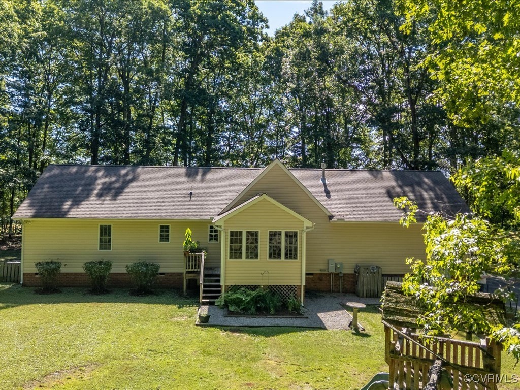 1875 Capeway Road Powhatan, VA 23139 - Photo 33 of 42 a aerial view of a house with swimming pool and next to a yard