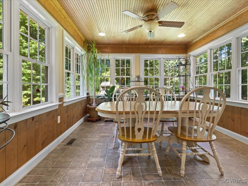 1875 Capeway Road Powhatan, VA 23139 - Photo 8 of 42 a view of a dining room with furniture window and outside view