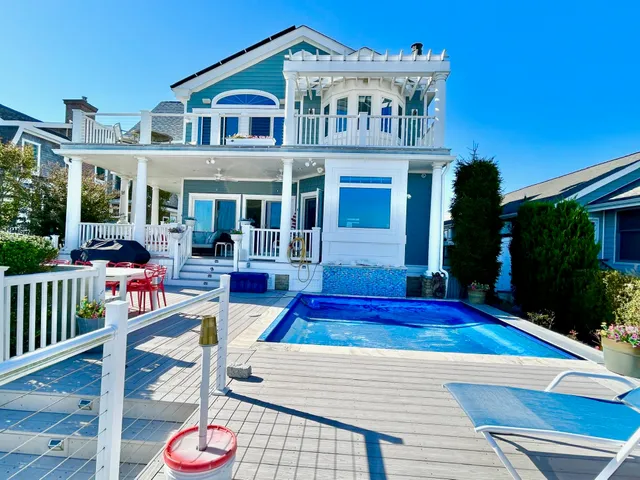 a view of a lake from a terrace