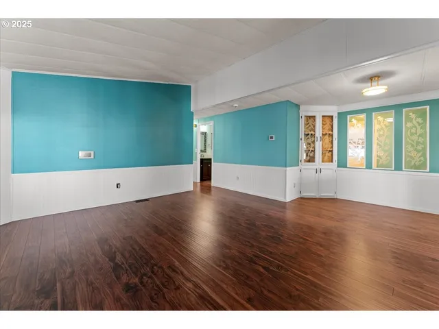 a view interior of a house wooden floor and windows